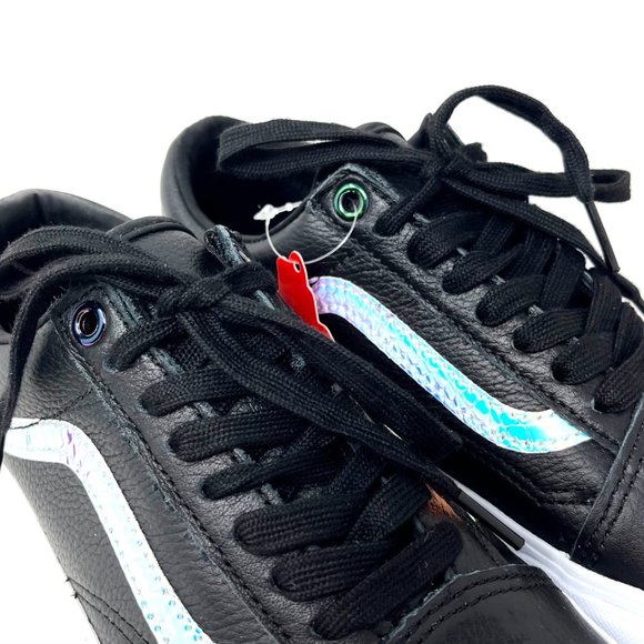 Vans Old Skool Platform Skate Casual Black Shoes Womens Size Leather VN0A5KRG98E - Picture 5 of 11